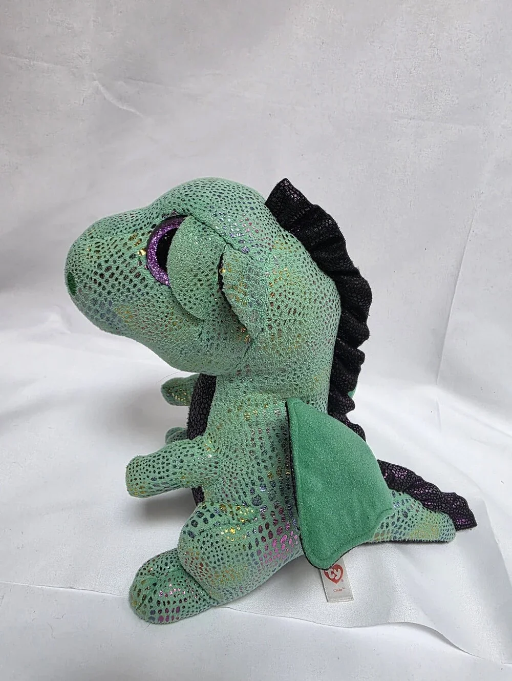 Ty Beanie Boos Cinder Green Dragon Plush 13
